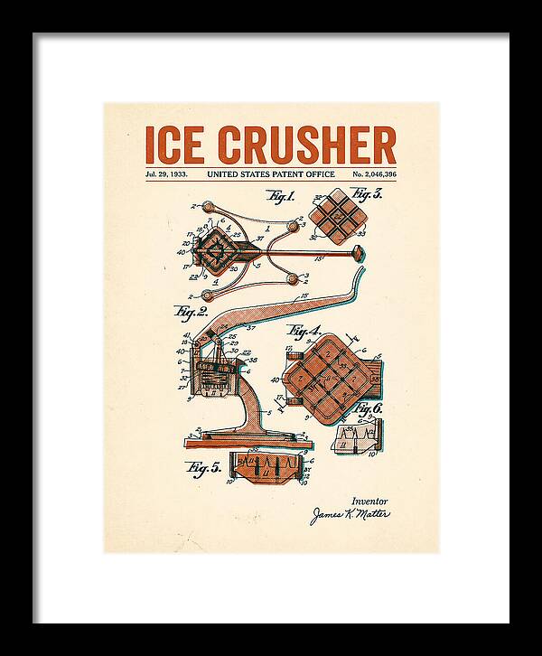 Ice Crusher Retro Patent Us2046396a