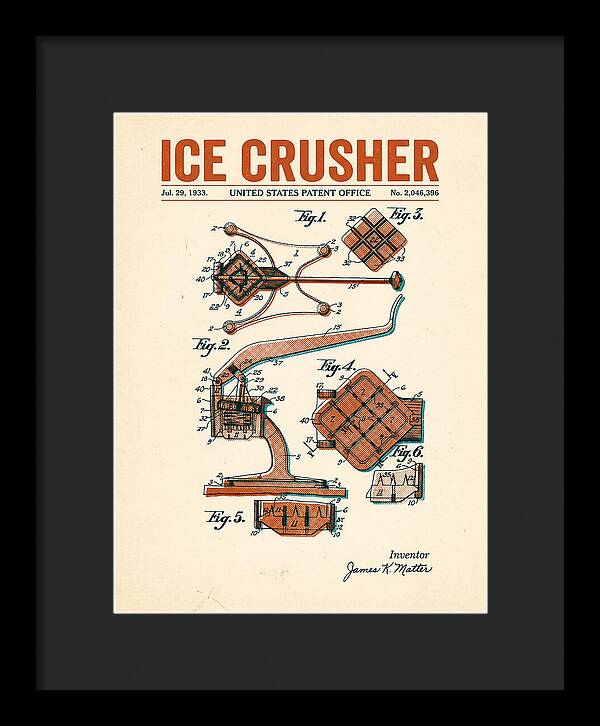 Ice Crusher Retro Patent Us2046396a