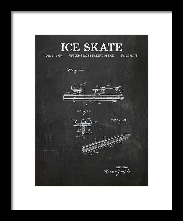 Ice Skate Chalkboard Patent Us1591778a