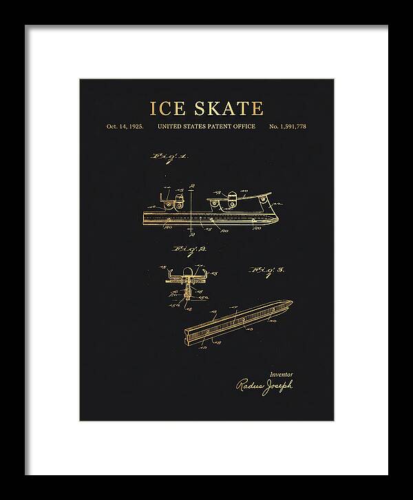Ice Skate Gold Patent Us1591778a