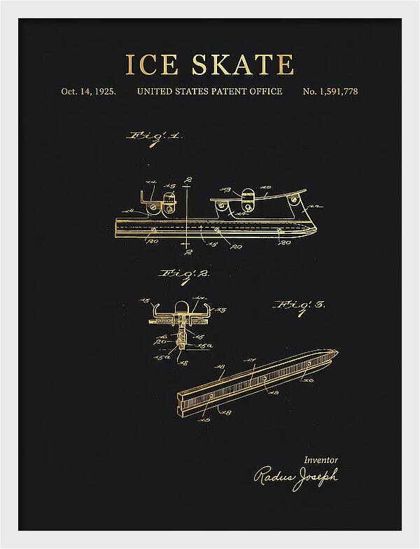Ice Skate Gold Patent Us1591778a