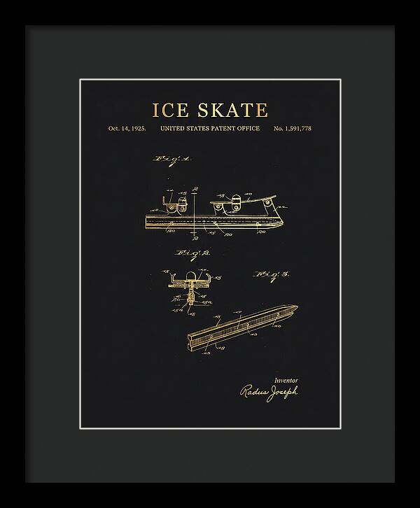 Ice Skate Gold Patent Us1591778a