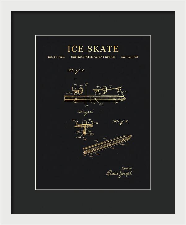 Ice Skate Gold Patent Us1591778a