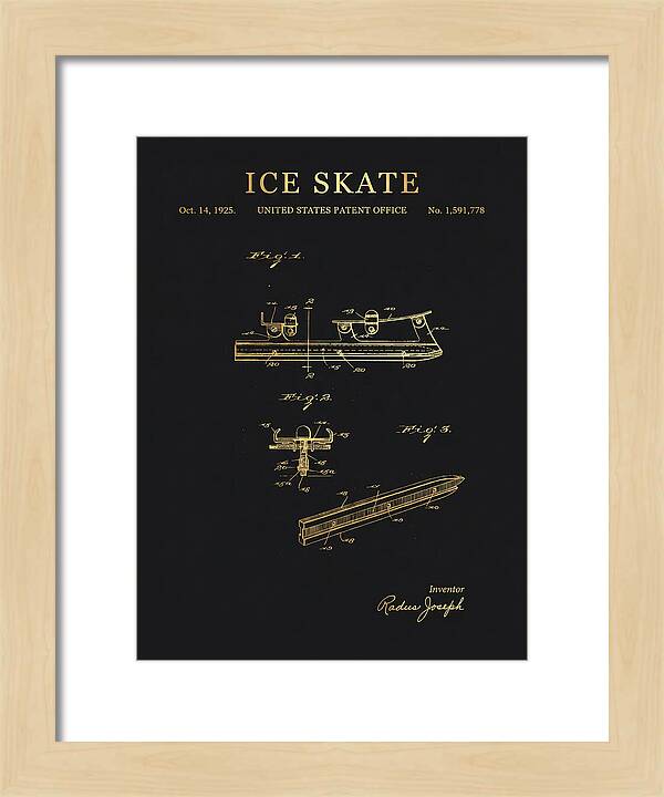 Ice Skate Gold Patent Us1591778a