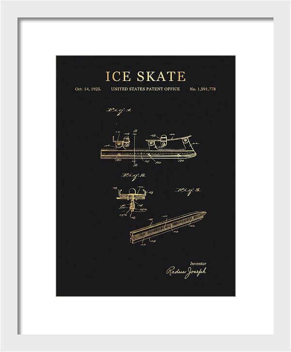 Ice Skate Gold Patent Us1591778a