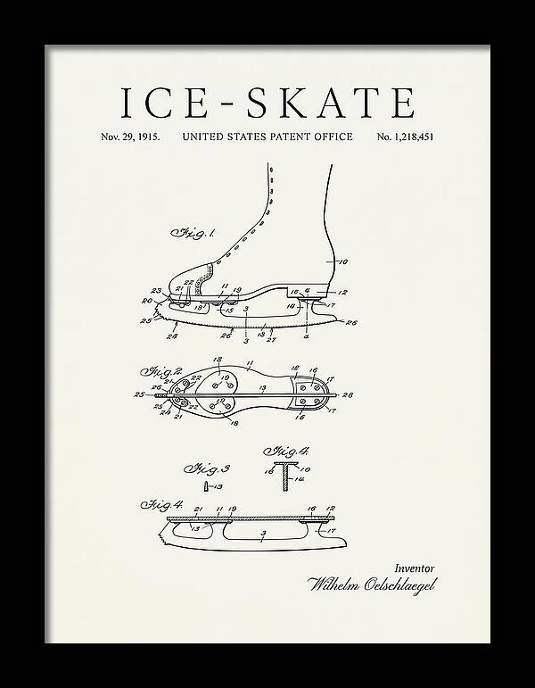 Ice Skate Minimalist Patent Us1218451a