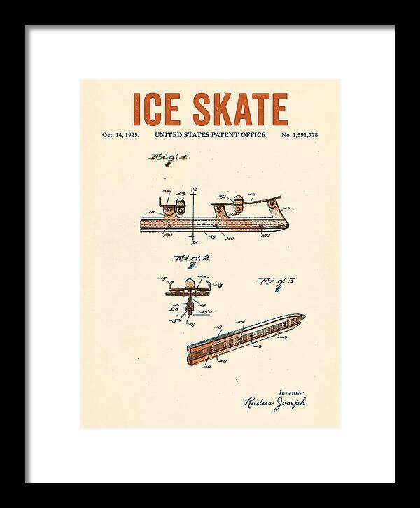 Ice Skate Retro Patent Us1591778a
