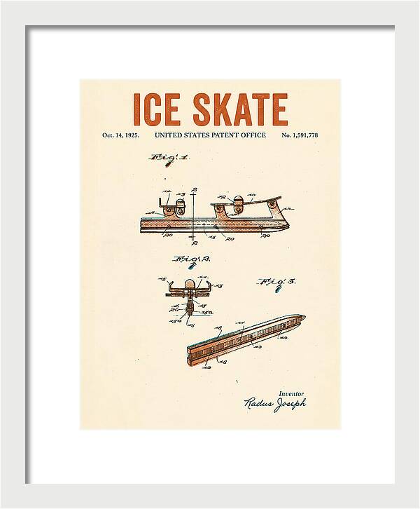 Ice Skate Retro Patent Us1591778a