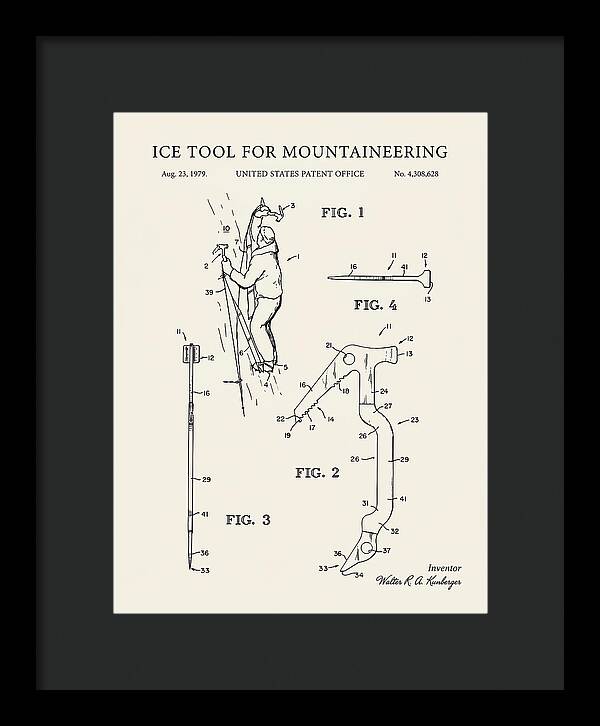 Ice Tool For Mountaineering Minimalist Patent Us4308628a