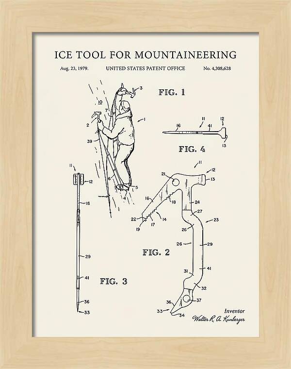 Ice Tool For Mountaineering Minimalist Patent Us4308628a
