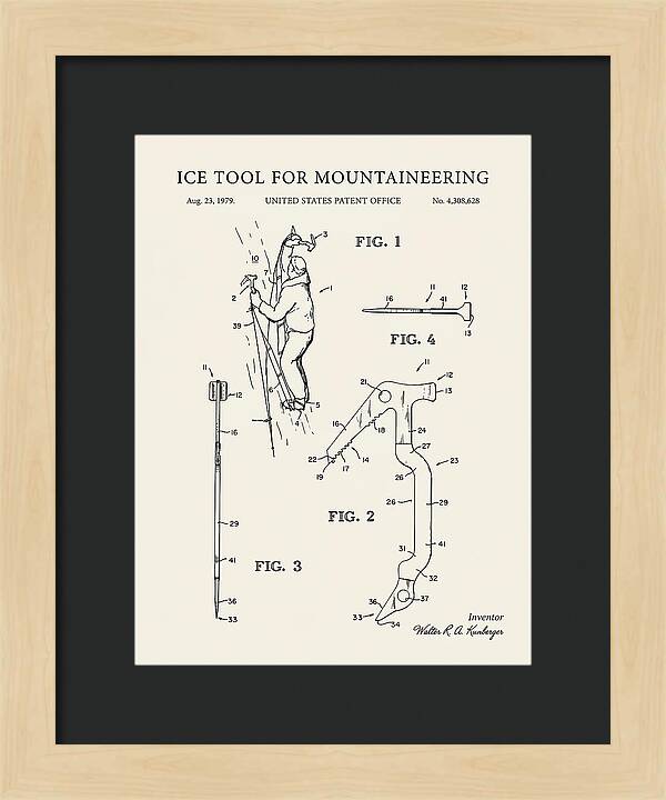 Ice Tool For Mountaineering Minimalist Patent Us4308628a