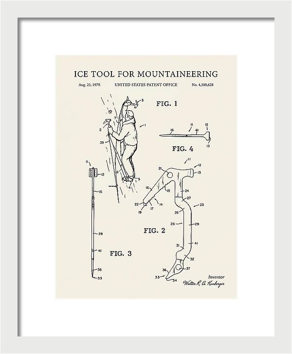 Ice Tool For Mountaineering Minimalist Patent Us4308628a