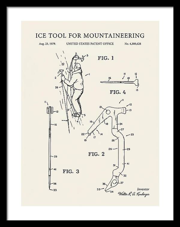 Ice Tool For Mountaineering Minimalist Patent Us4308628a