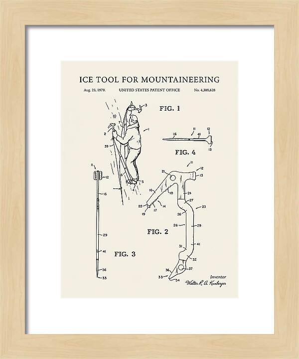 Ice Tool For Mountaineering Minimalist Patent Us4308628a