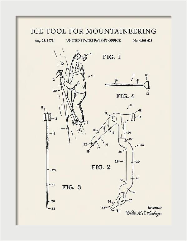 Ice Tool For Mountaineering Minimalist Patent Us4308628a