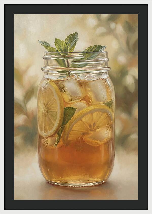 Iced Tea With Lemon And Mint