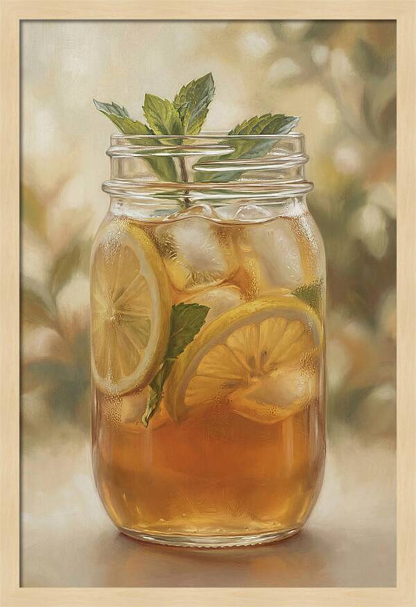 Iced Tea With Lemon And Mint