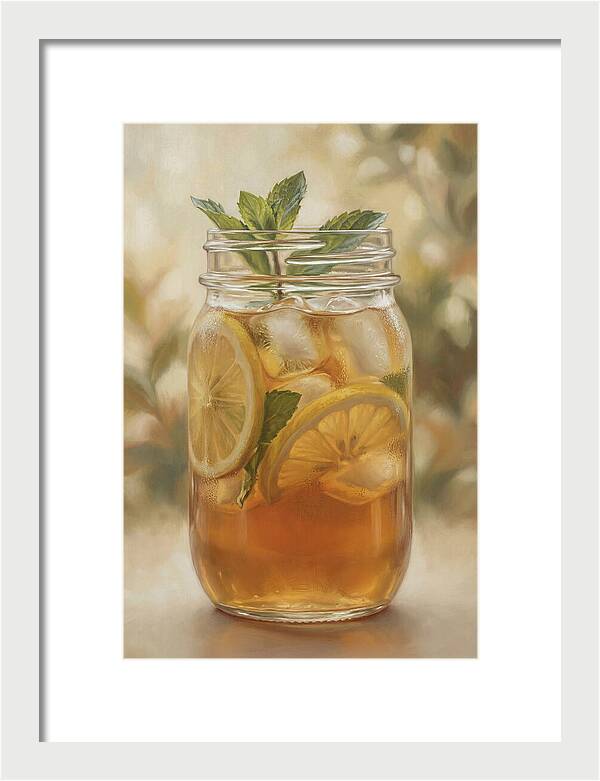 Iced Tea With Lemon And Mint