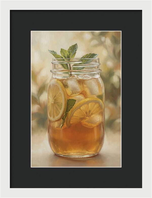 Iced Tea With Lemon And Mint