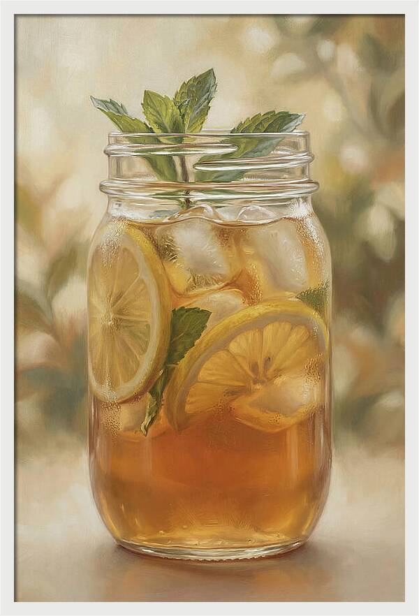 Iced Tea With Lemon And Mint