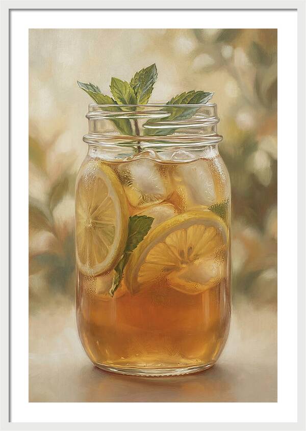 Iced Tea With Lemon And Mint