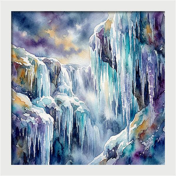 Icicle Cascade Serenity