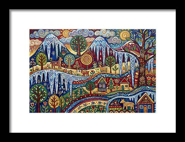 Icicle Landscape In Folk Style