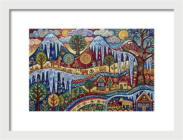 Icicle Landscape In Folk Style