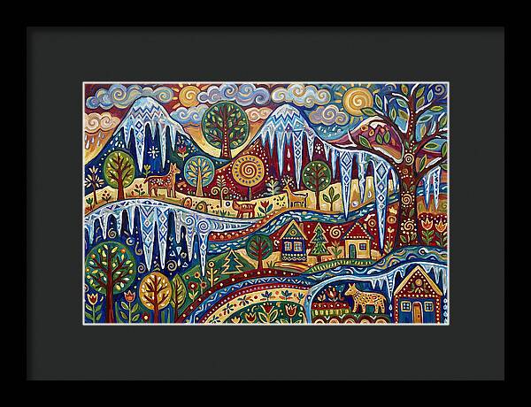 Icicle Landscape In Folk Style