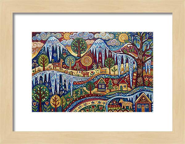 Icicle Landscape In Folk Style