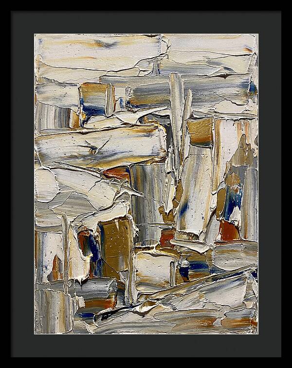Icicle Landscape In Palette Knife