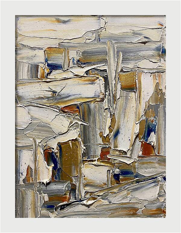 Icicle Landscape In Palette Knife