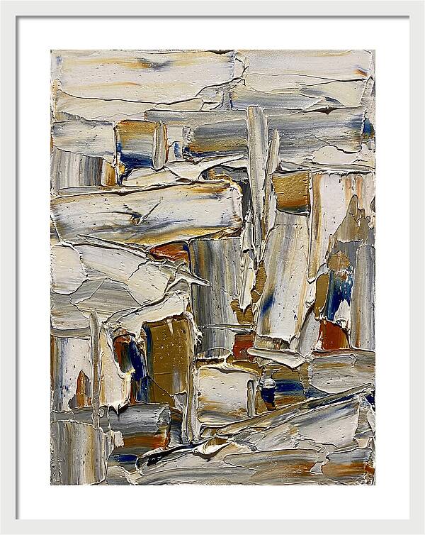 Icicle Landscape In Palette Knife