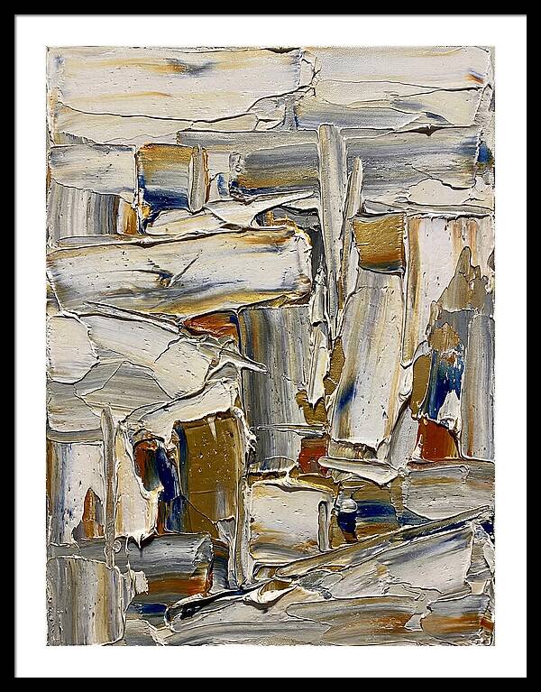 Icicle Landscape In Palette Knife