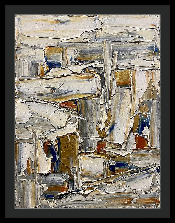 Icicle Landscape In Palette Knife
