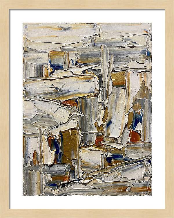 Icicle Landscape In Palette Knife