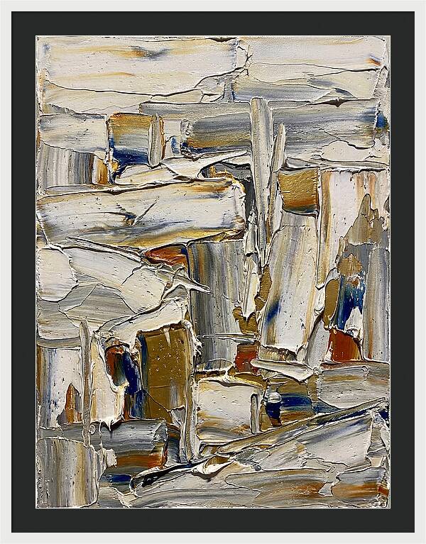 Icicle Landscape In Palette Knife