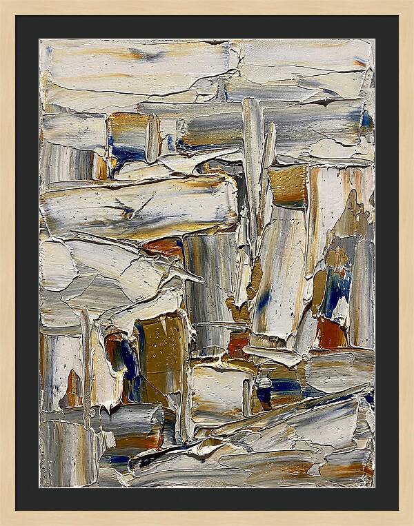 Icicle Landscape In Palette Knife