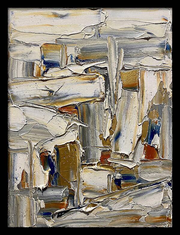 Icicle Landscape In Palette Knife