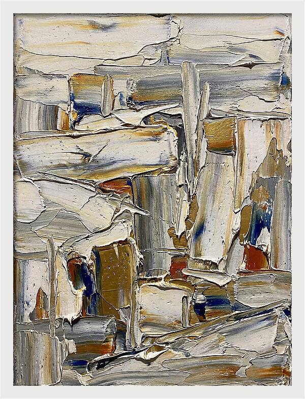Icicle Landscape In Palette Knife