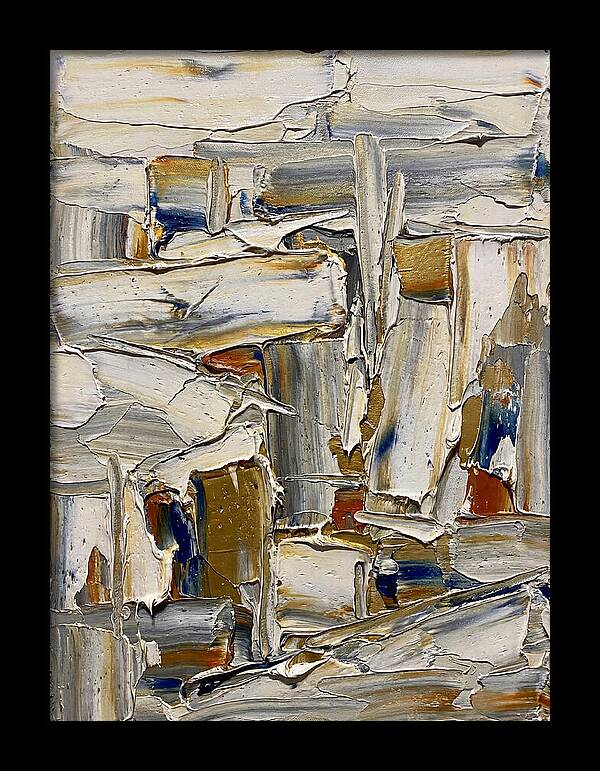 Icicle Landscape In Palette Knife