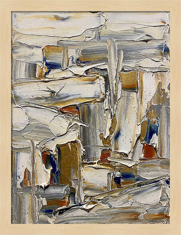 Icicle Landscape In Palette Knife