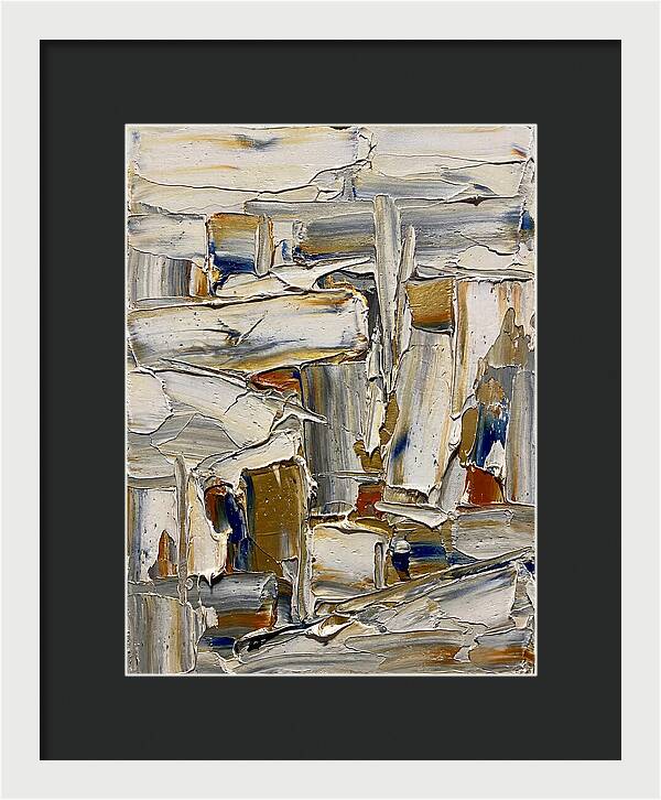 Icicle Landscape In Palette Knife