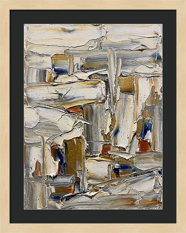 Icicle Landscape In Palette Knife