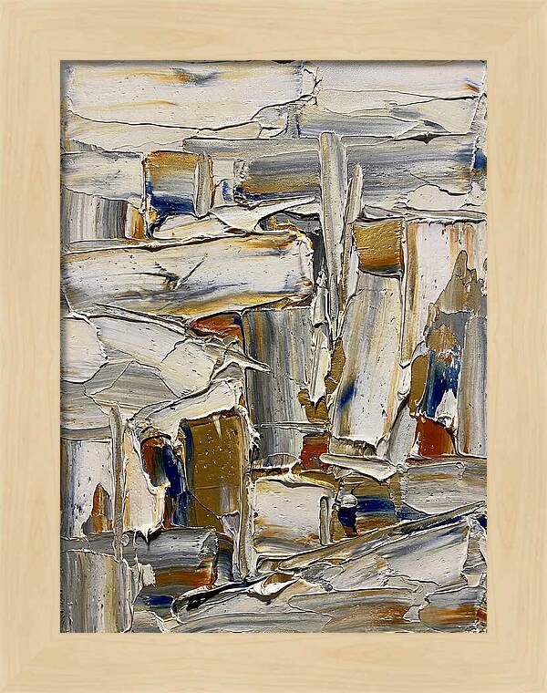 Icicle Landscape In Palette Knife
