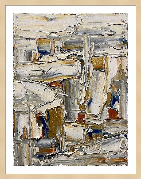 Icicle Landscape In Palette Knife