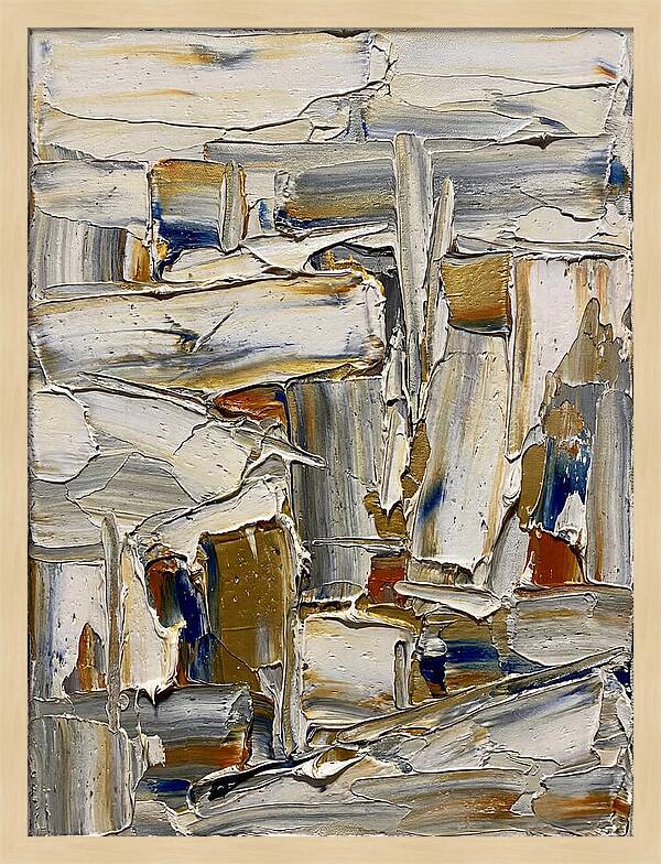 Icicle Landscape In Palette Knife