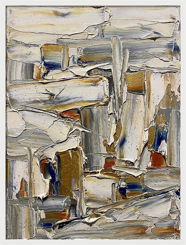 Icicle Landscape In Palette Knife