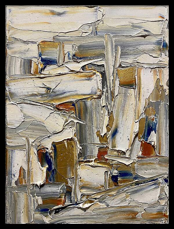 Icicle Landscape In Palette Knife
