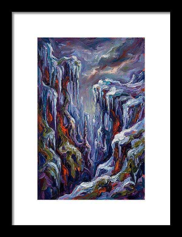 Icicle Landscape Serenity